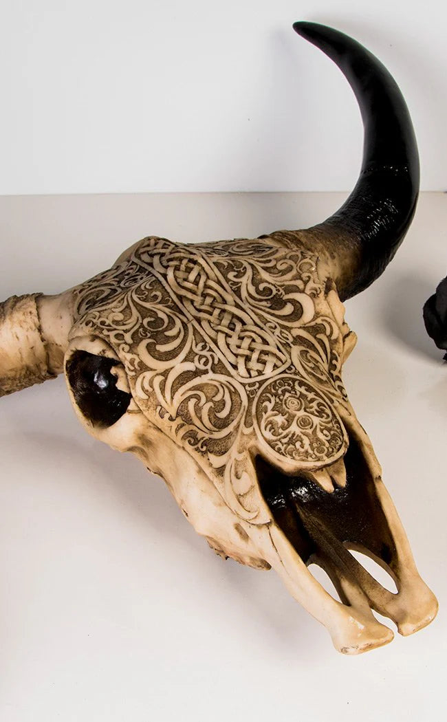 Tribal Cow Skull | Wall Plaque