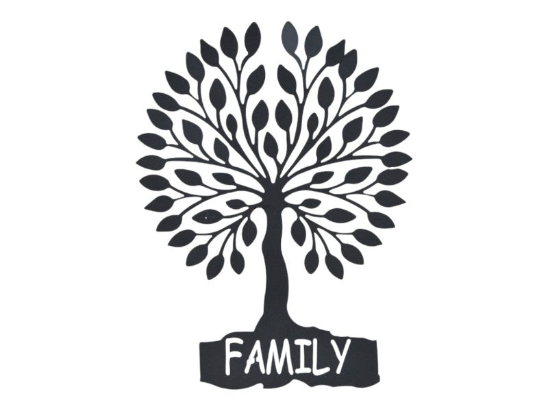 Family Tree Wall Art | Metal Tree of Life Decor | 49cm