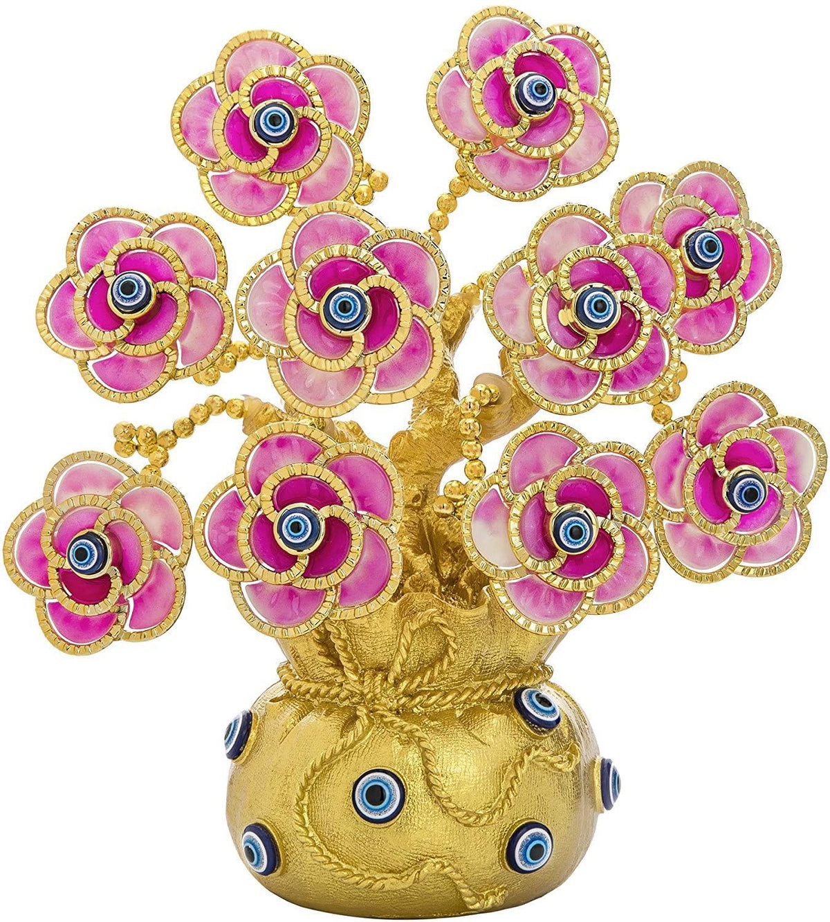 Lucky Evil Eye Feng Shui Money Tree for Protection, Prosperity &amp; Positive Energy