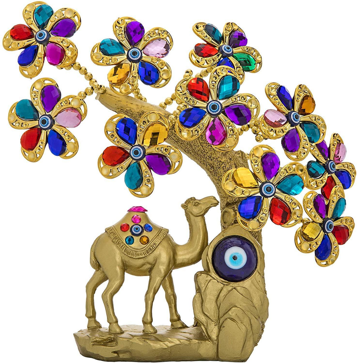 Lucky Evil Eye Feng Shui Money Tree for Protection, Prosperity &amp; Positive Energy