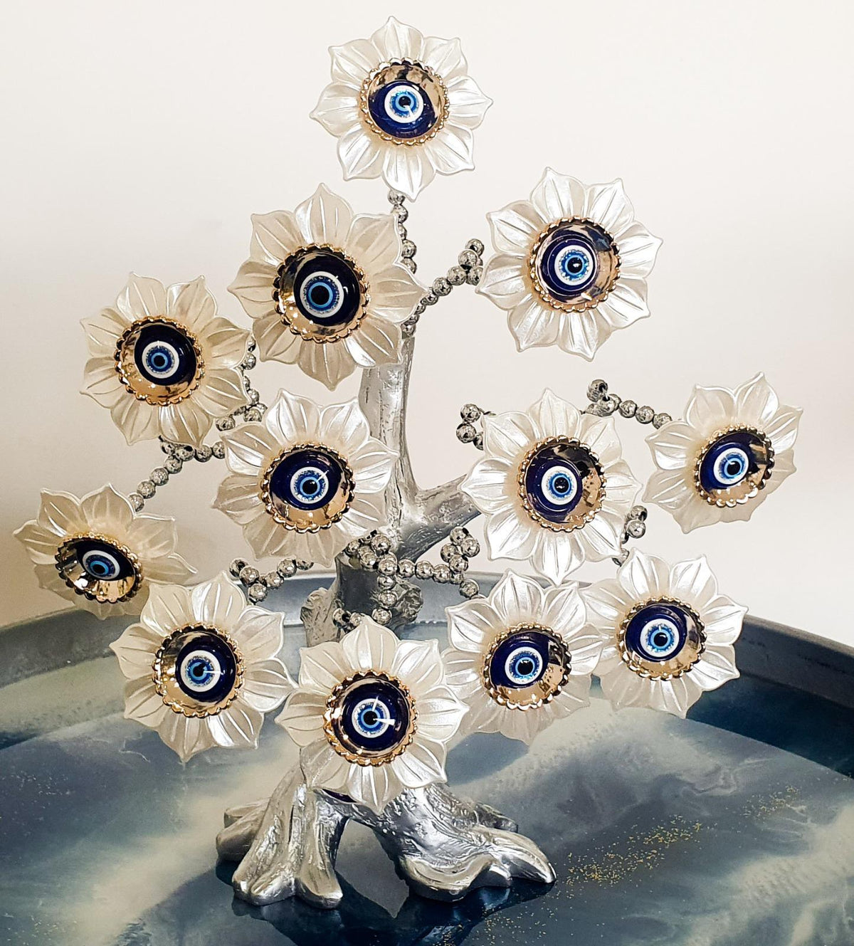 Evil Eye Feng Shui Tree – Handmade Protection &amp; Prosperity Home Decor