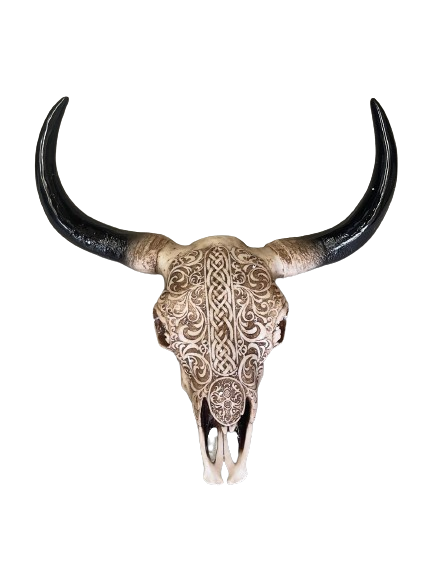 Tribal Cow Skull | Wall Plaque