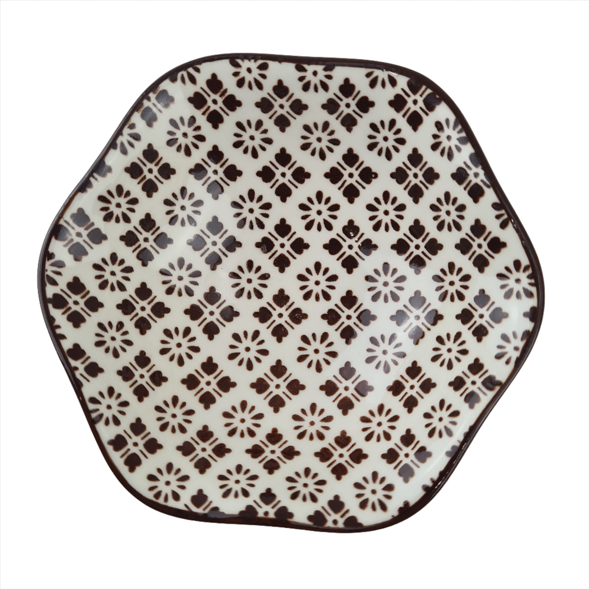 Hexagon style Moroccan Condiment Dish - 10 cm