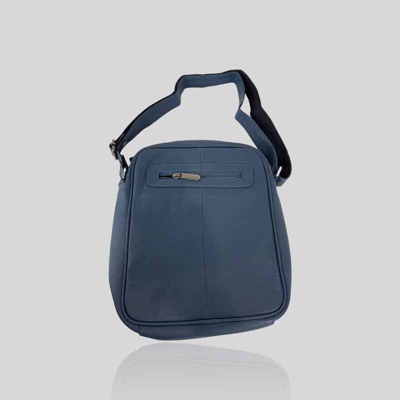 Leather Men’s Small Flight Bag Navy