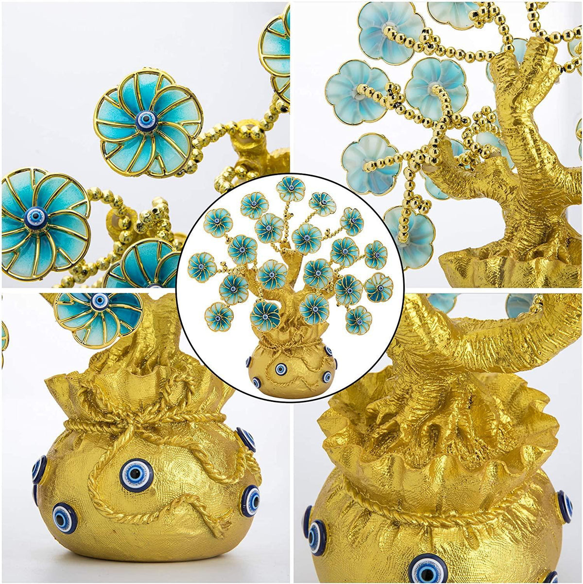 Evil Eye Feng Shui Tree – Handmade Protection &amp; Prosperity Home Decor