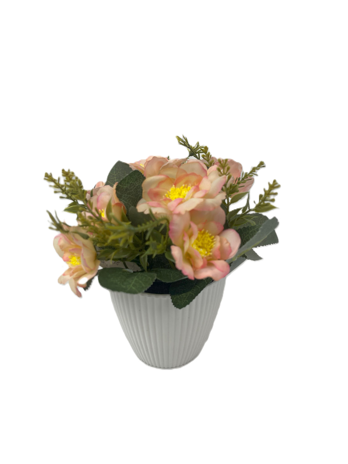 Elegant Artificial Mini Rose Pots – 16cm | Decorative Floral Arrangements