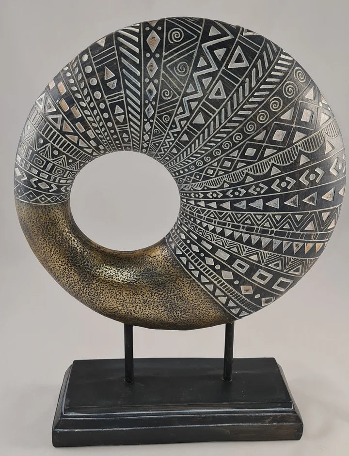 Circular African Art  Decorative Sculpture