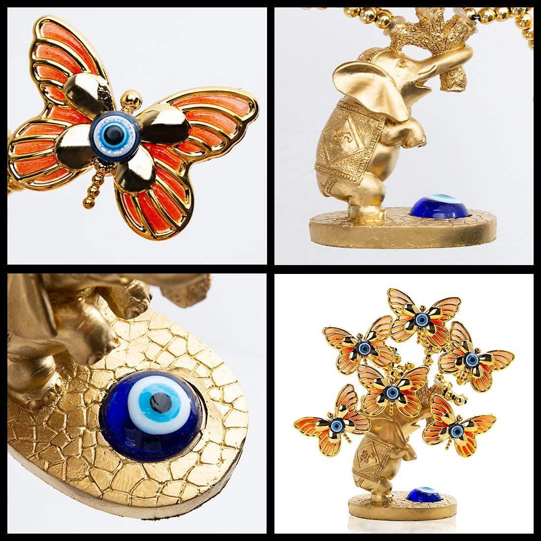 Evil Eye Feng Shui Tree – Owl &amp; Butterfly Decor for Protection