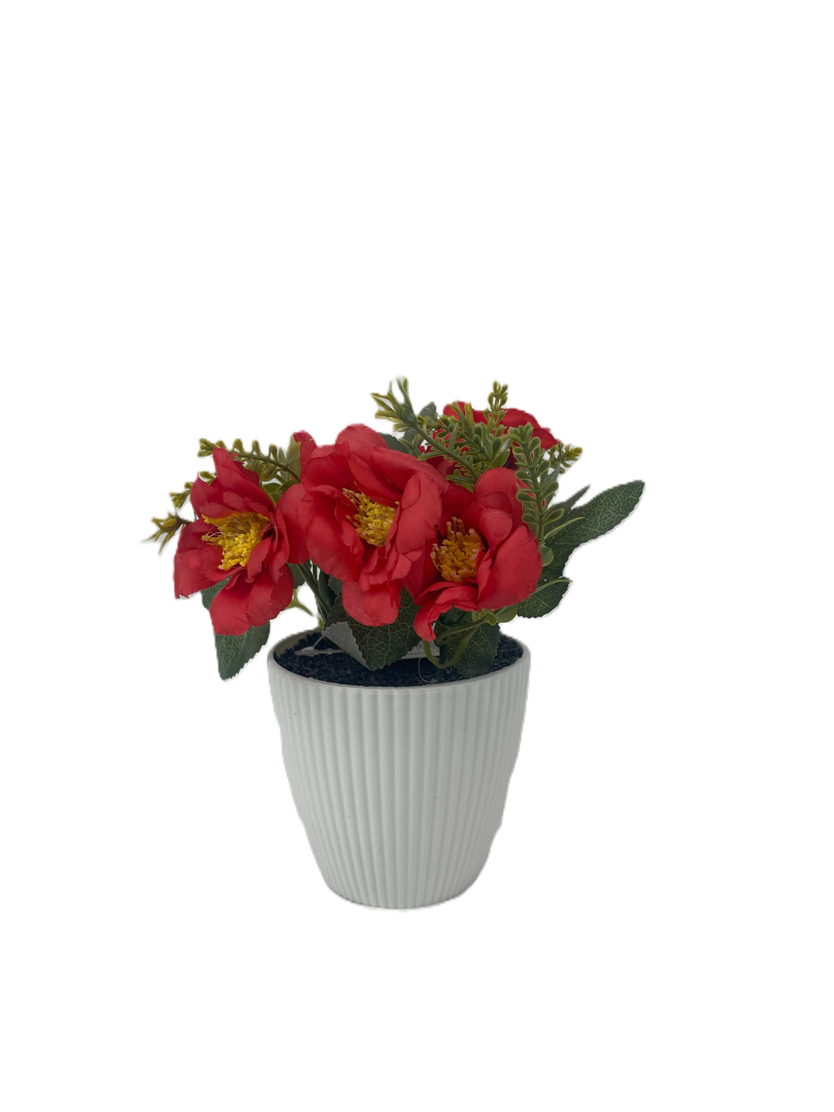 Elegant Artificial Mini Rose Pots – 16cm | Decorative Floral Arrangements