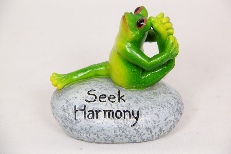 Yoga Frog Figurines I Inspirational Zen Decor – 10cm