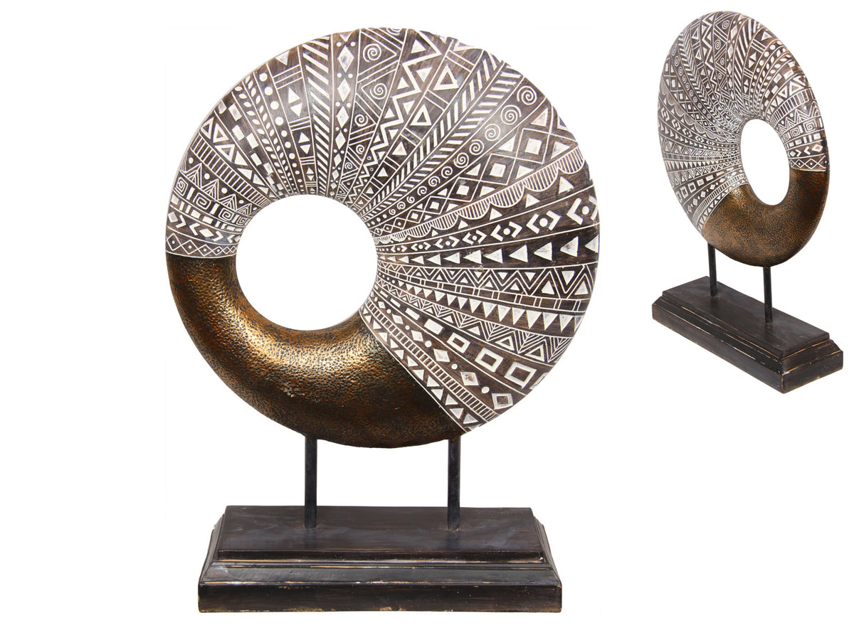 Circular African Art  Decorative Sculpture