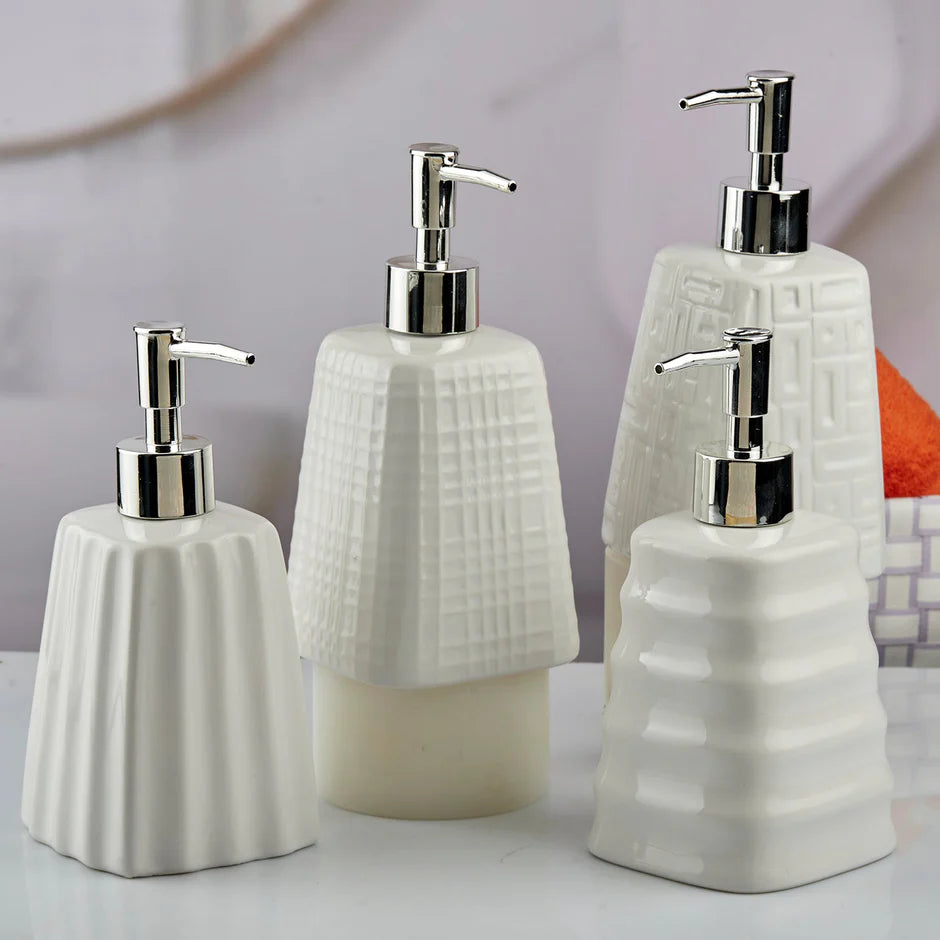 Cairo Ceramic Soap Dispenser -White