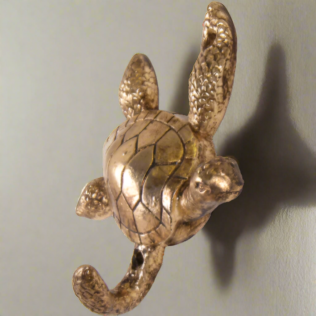 Turtle Brass Wall Hook