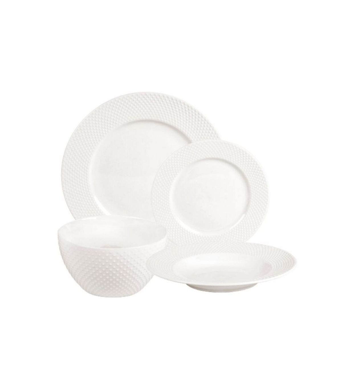 Shervin Verkil Prominence New Bone China 16-piece Dinner Set