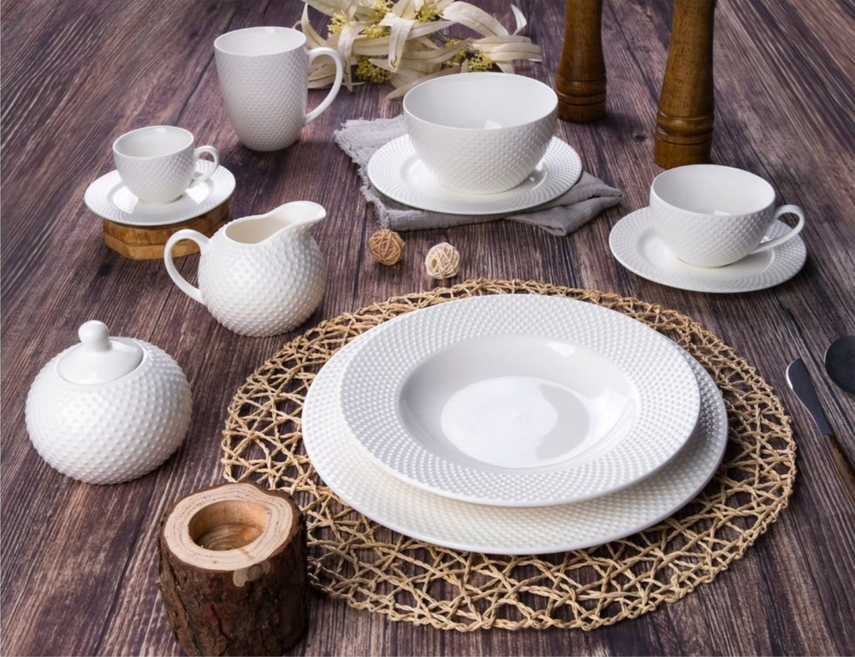 Shervin Verkil Prominence New Bone China 16-piece Dinner Set