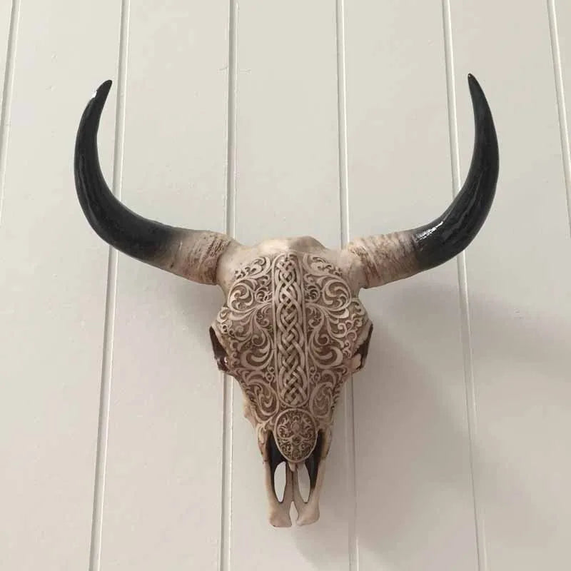 Tribal Cow Skull | Wall Plaque