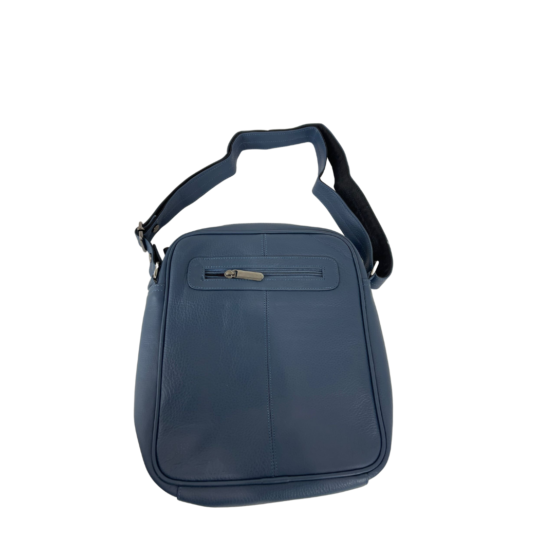 Leather Men’s Small Flight Bag Navy