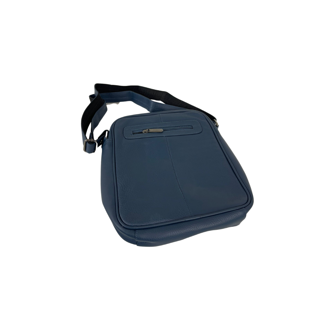 Leather Men’s Small Flight Bag Navy