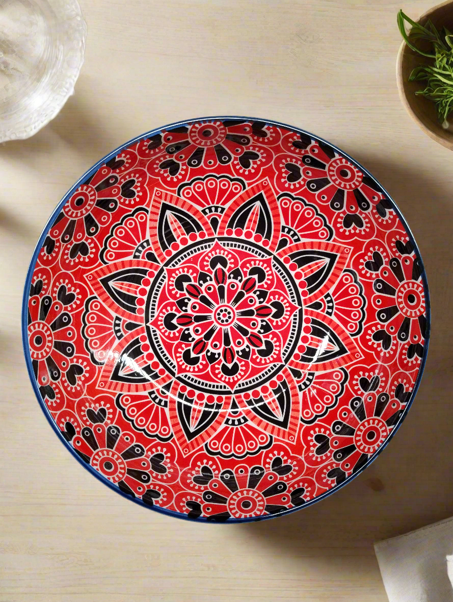 Moroccan Style Serving Bowl - 25.5cm