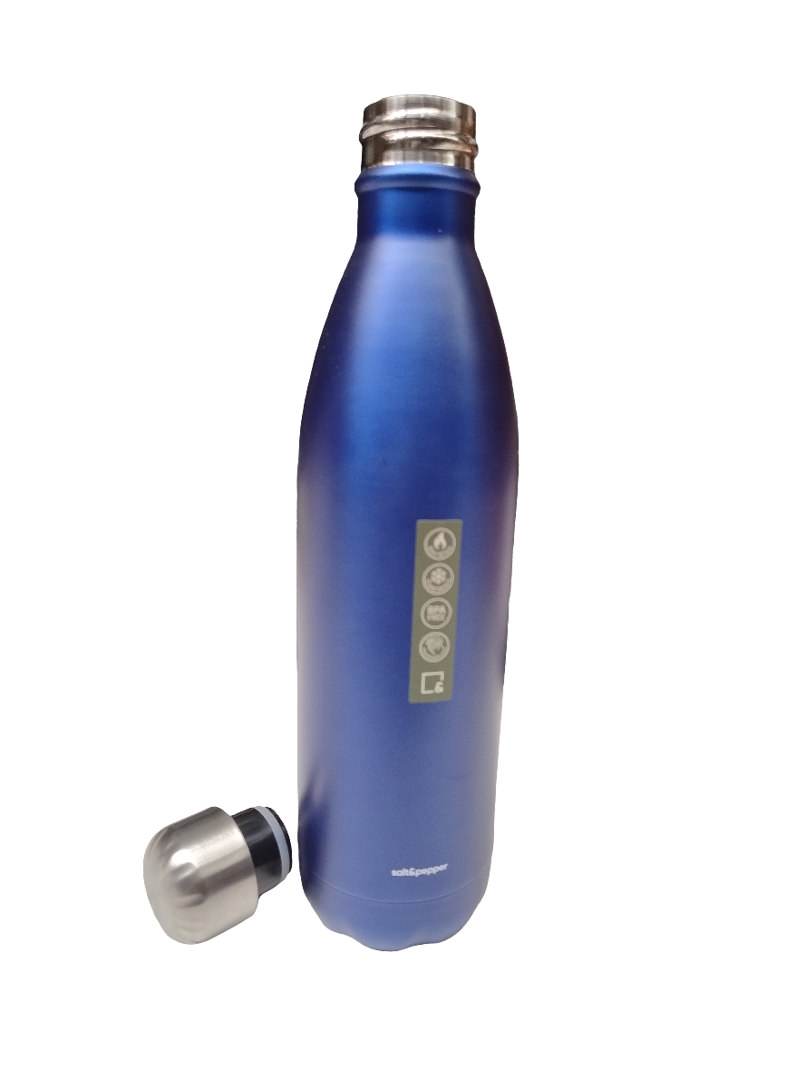 HYDRA 750ml Water Bottle - Metallic Cobalt