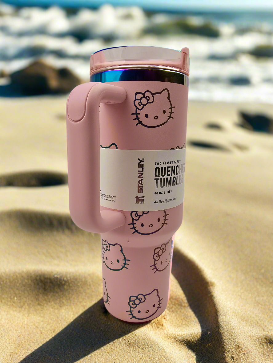 Stanley Quencher H2.0 Flow State Tumbler 40oz Cup - Hello Kitty