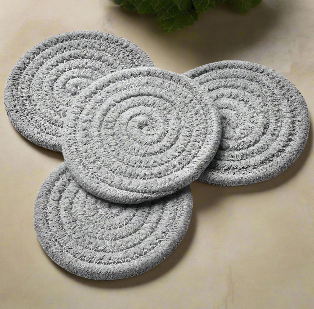 Handmade Braided Drink Coasters