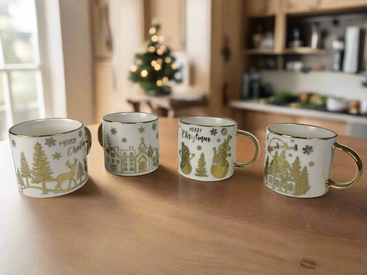 Christmas Cups-Golden