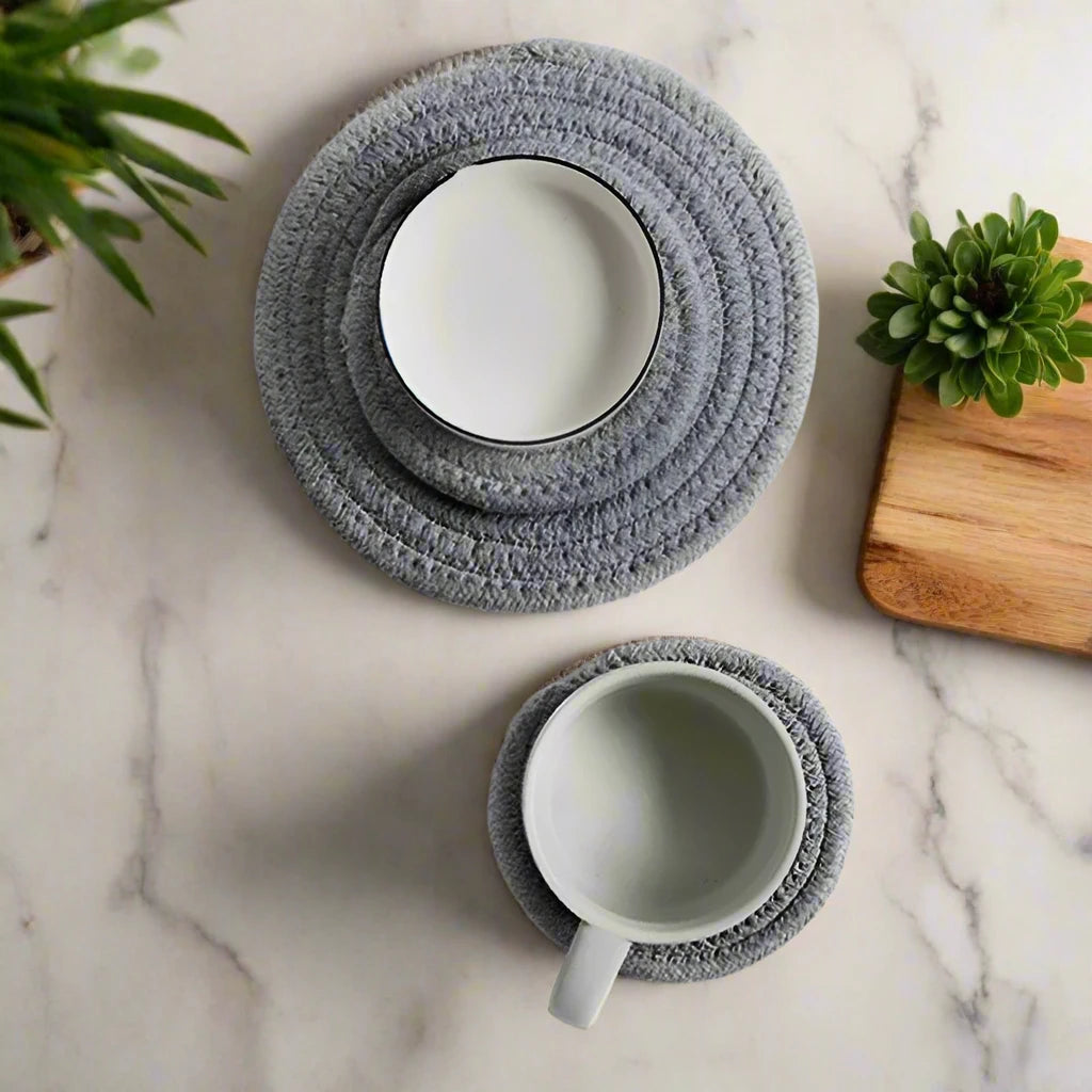 Handmade Braided Drink Coasters