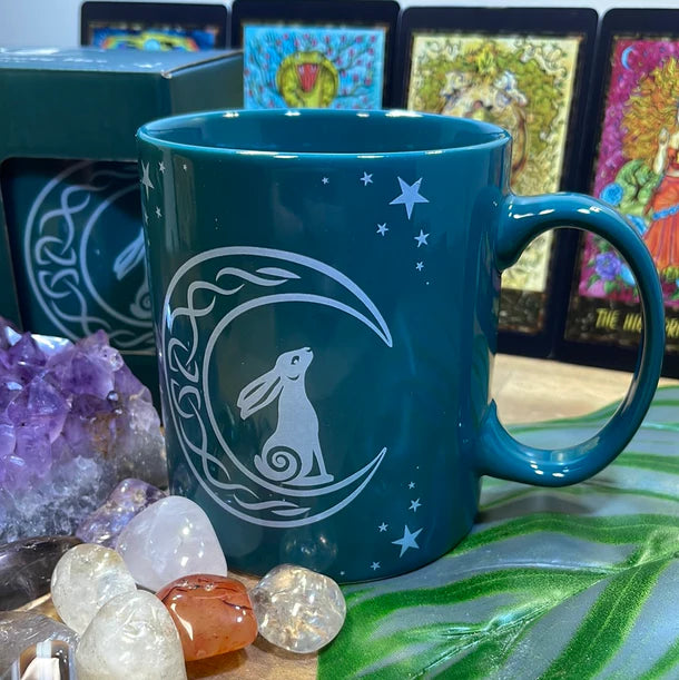 The Moon Gazing Hare Ceramic Mug