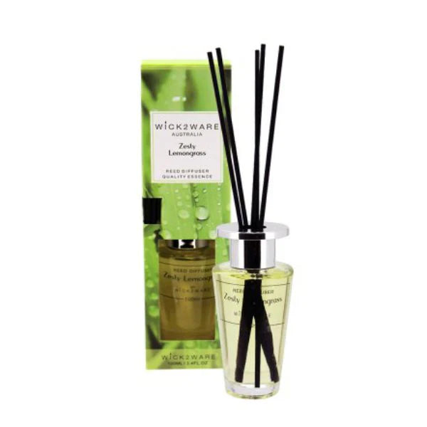 Wick2Ware Zesty Lemongrass Reed Diffuser -100ml