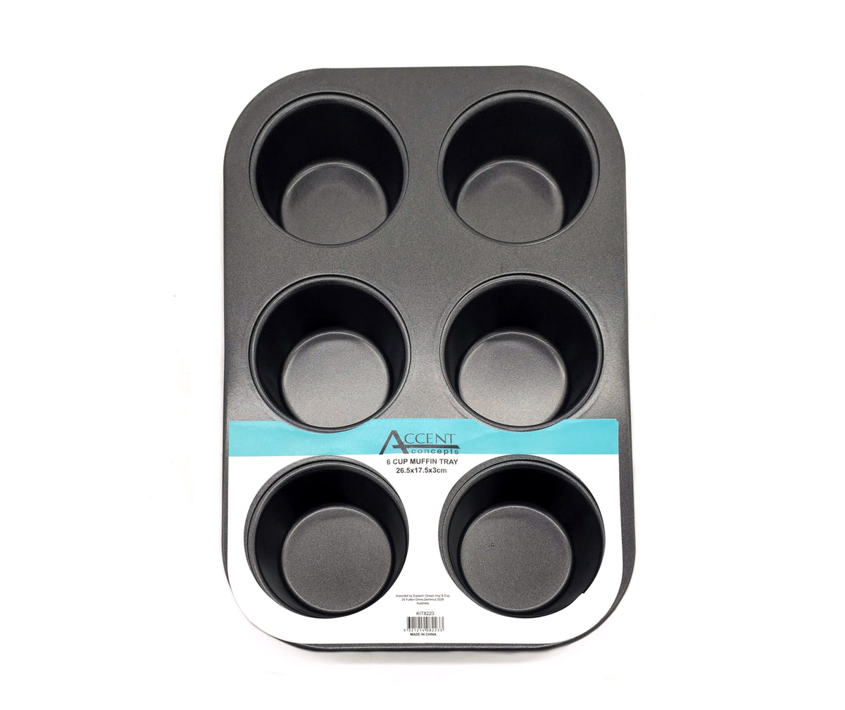 Non-Stick 6-Cup Muffin Tray – Perfect for Baking Muffins &amp; Cupcakes