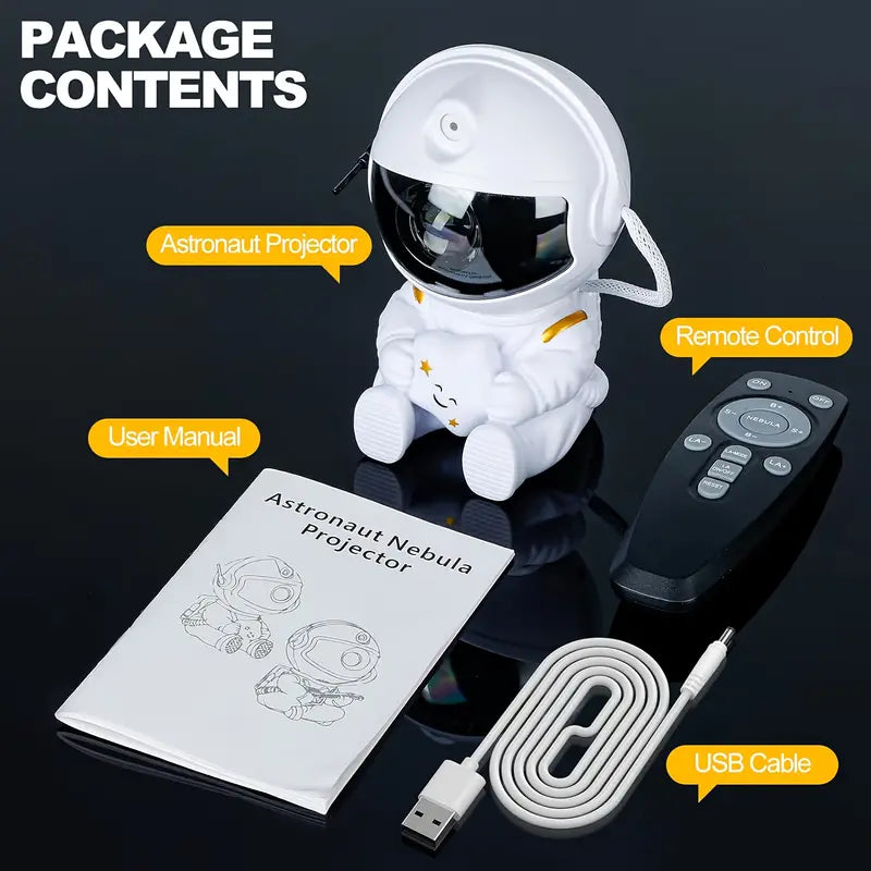 Galaxy Projector, Astronaut Nebula Night Light with Timer and Remote Control, Star projector, Night Light