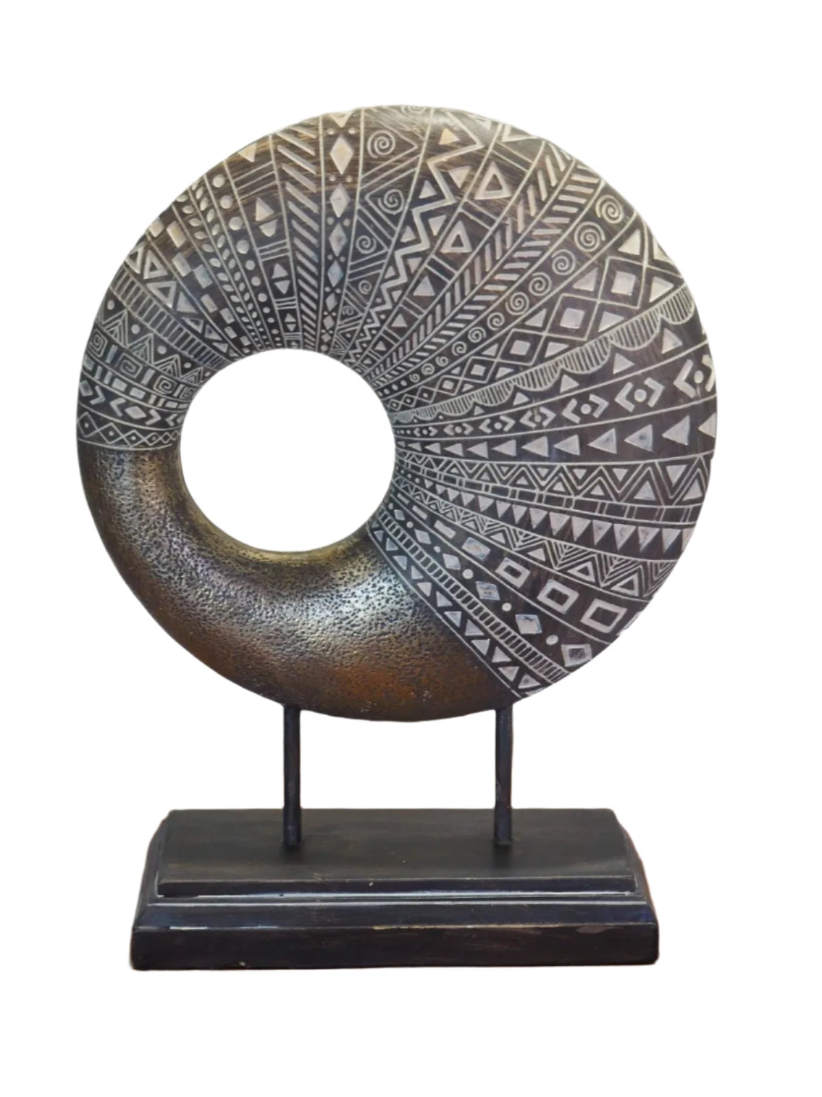 Circular African Art  Decorative Sculpture