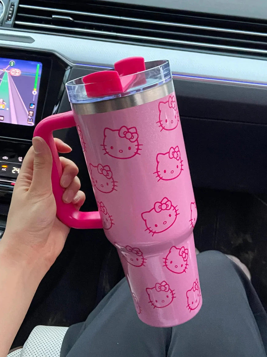 Stanley Quencher H2.0 Flow State Tumbler 40oz Cup - Hello Kitty