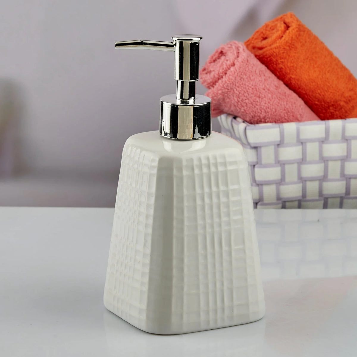 Cairo Ceramic Soap Dispenser -White