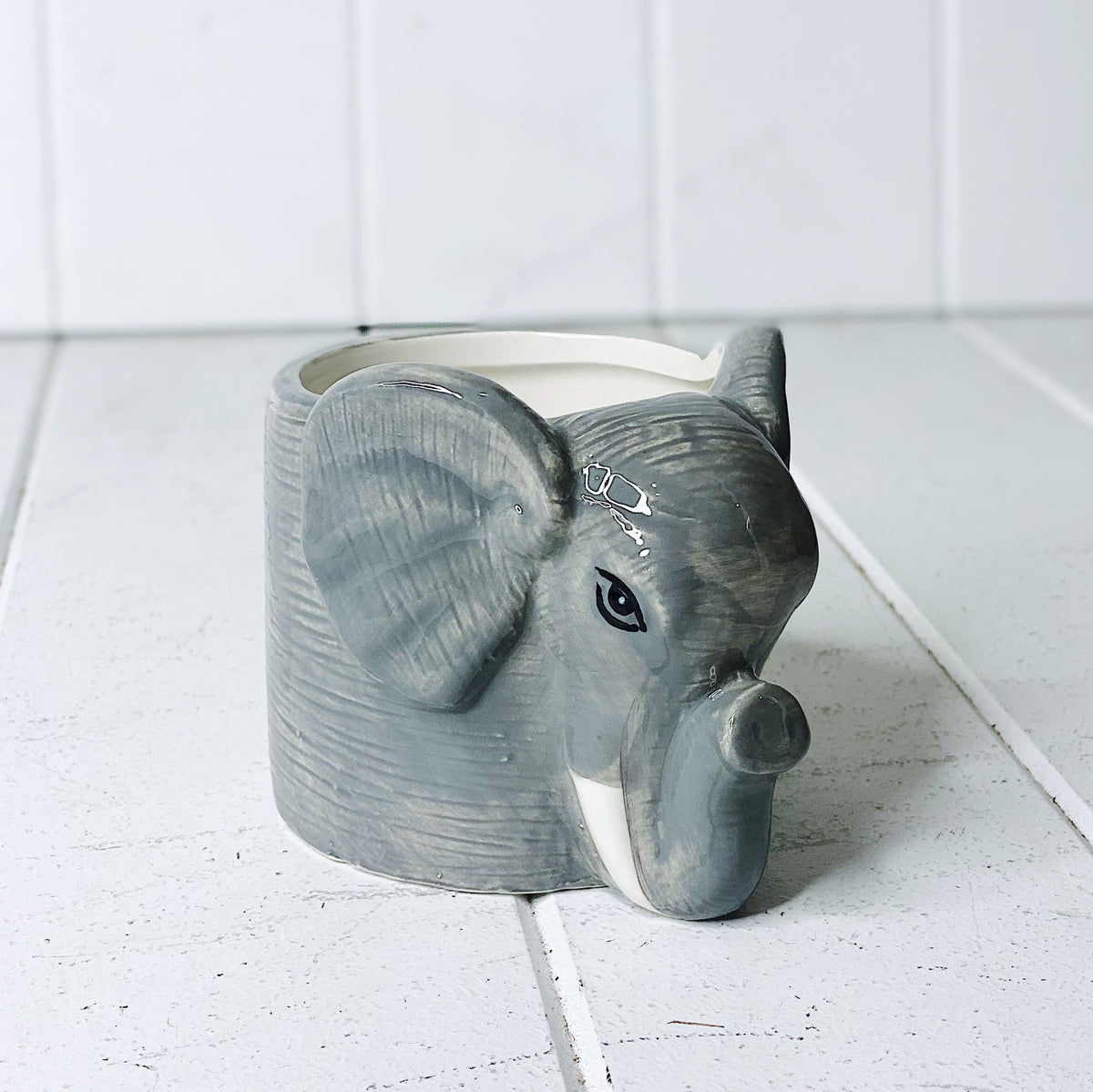 Our Ellie Elephant Ceramic Pot is the perfect eye catching and fun you need in your home or garden! Measures Approx: 9.5 x 11.5 x 8.7 cm.| Bliss Gifts &amp; Homewares | Unit 8, 259 Princes Hwy Ulladulla | South Coast NSW | Online Retail Gift &amp; Homeware Shopping | 0427795959, 44541523