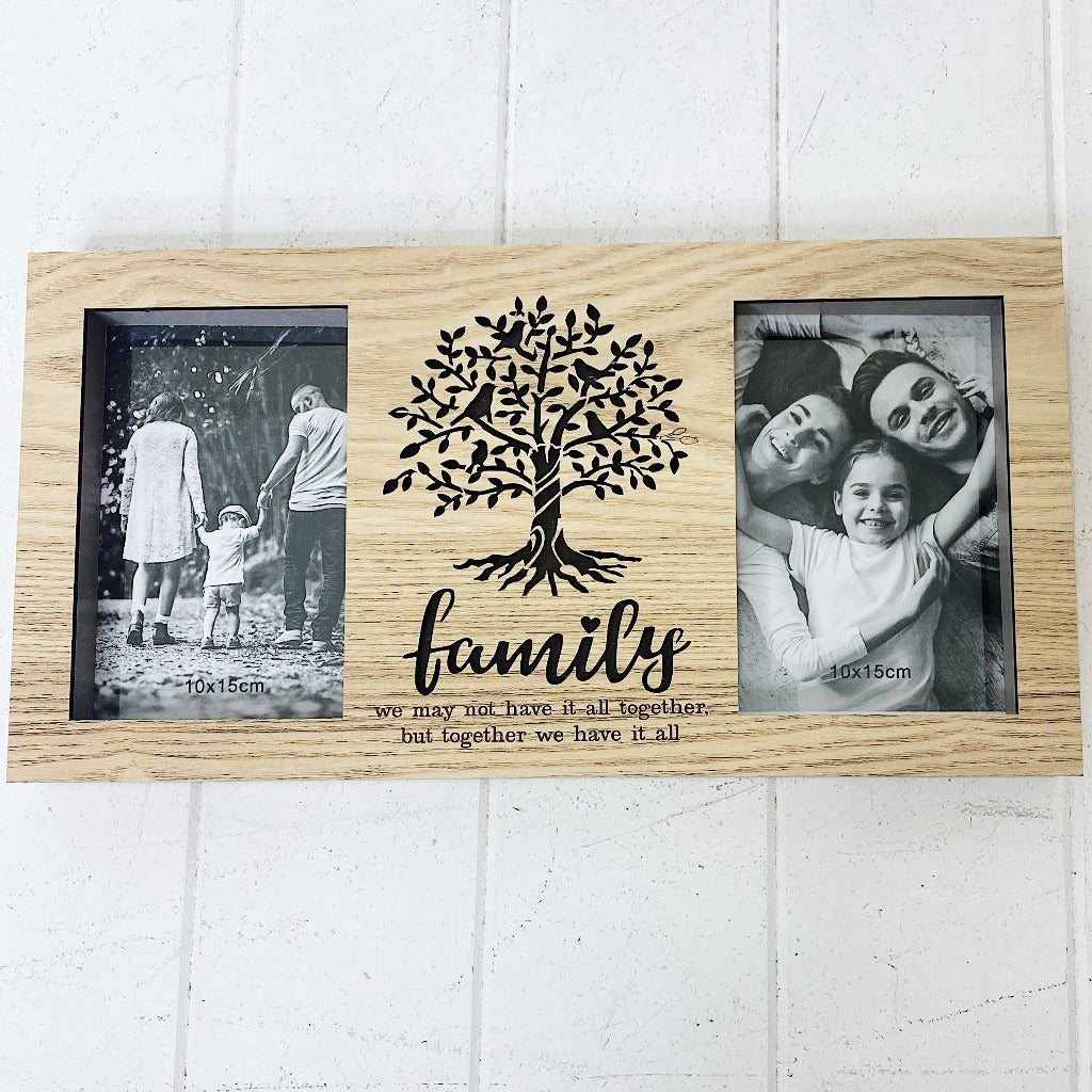 4x6 Carved Solid Mango Wood Photo Frame - Outside the Box Palm Beach