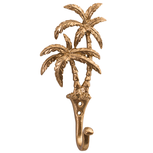 Our Islander Palm Tree Wall Hook has two brass swaying palm trees and a single hook. This little beauty is great to hang your keys, hat or towels. Our Islander Palm Tree Wall Hook comes with screws ready to hang. Add a touch of the tropics to your decor.| Bliss Gifts &amp; Homewares | Unit 8, 259 Princes Hwy Ulladulla | South Coast NSW | Online Retail Gift &amp; Homeware Shopping | 0427795959, 44541523