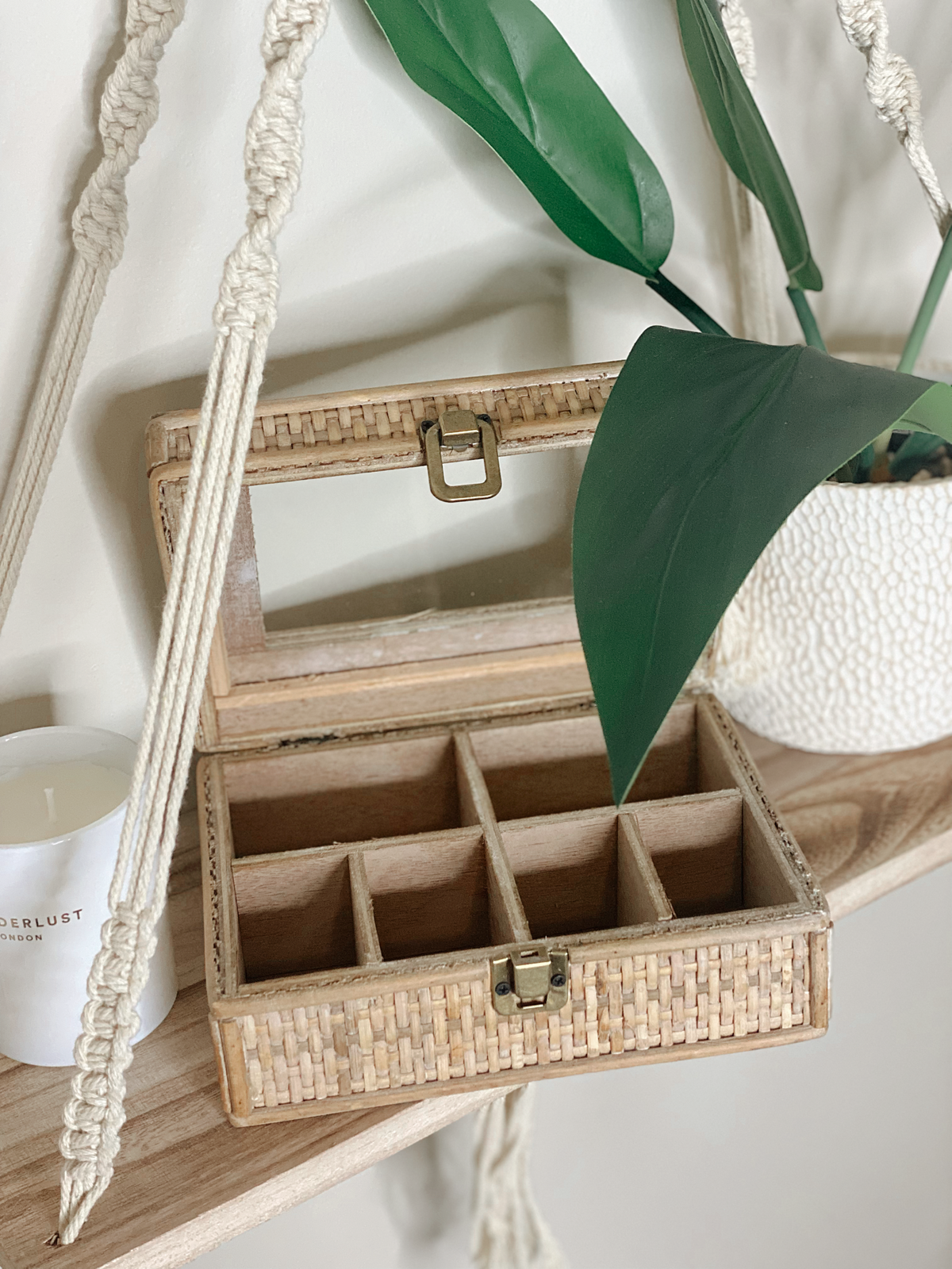 Our Rattan Weave Jewellery Box in small is a gorgeous piece to have set on your beauty desk or basin. The natural woven rattan detailing with a metal lock bring this jewellery box together. 20x15x8cm.| Bliss Gifts &amp; Homewares | Unit 8, 259 Princes Hwy Ulladulla | South Coast NSW | Online Retail Gift &amp; Homeware Shopping | 0427795959, 44541523