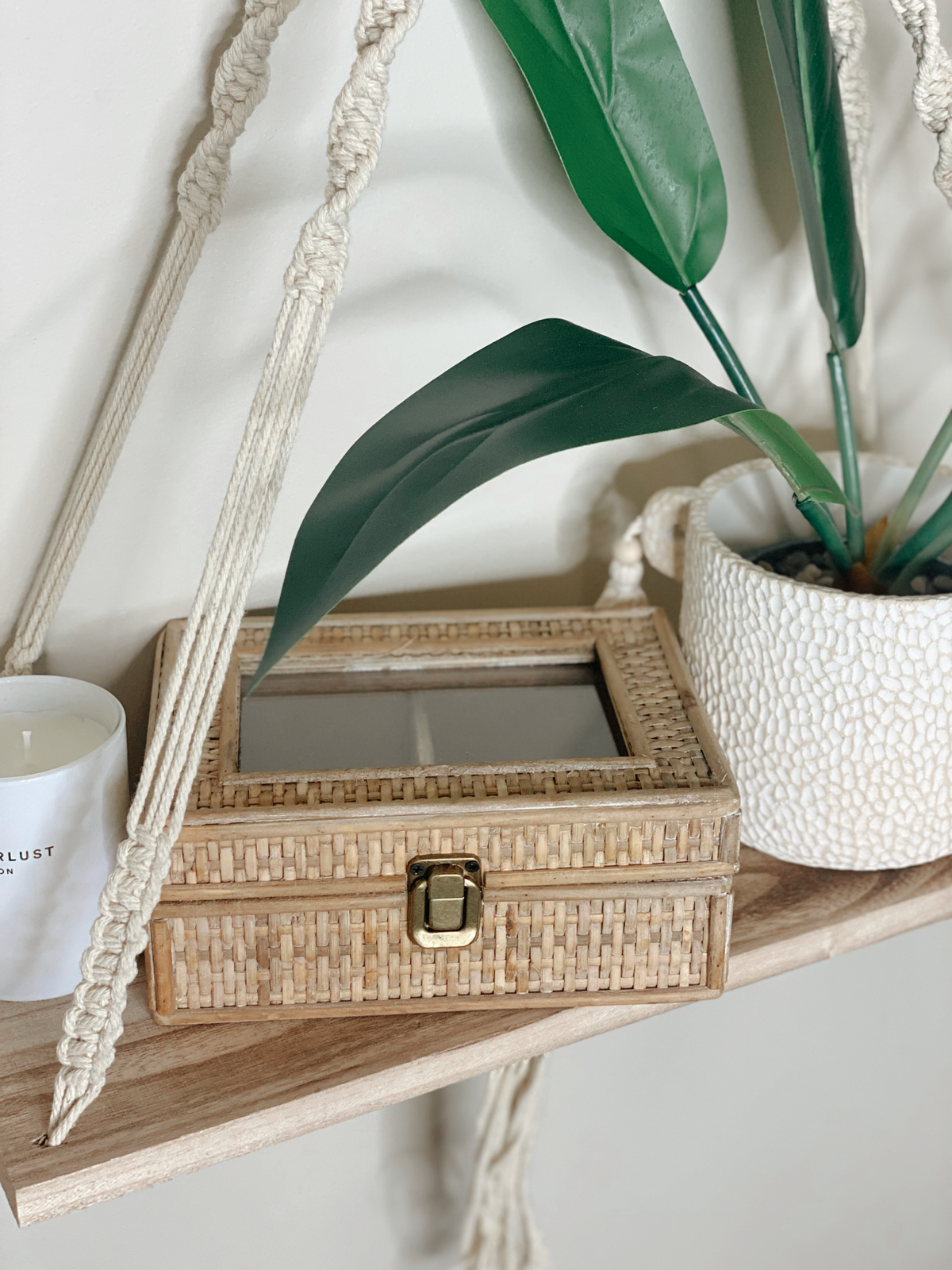 Our Rattan Weave Jewellery Box in small is a gorgeous piece to have set on your beauty desk or basin. The natural woven rattan detailing with a metal lock bring this jewellery box together. 20x15x8cm.| Bliss Gifts &amp; Homewares | Unit 8, 259 Princes Hwy Ulladulla | South Coast NSW | Online Retail Gift &amp; Homeware Shopping | 0427795959, 44541523