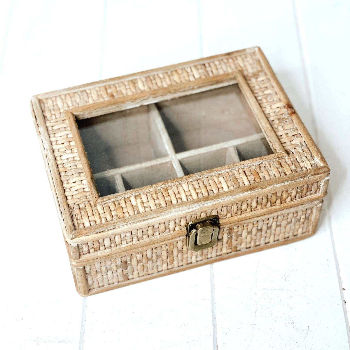 Our Rattan Weave Jewellery Box in small is a gorgeous piece to have set on your beauty desk or basin. The natural woven rattan detailing with a metal lock bring this jewellery box together. 20x15x8cm.| Bliss Gifts &amp; Homewares | Unit 8, 259 Princes Hwy Ulladulla | South Coast NSW | Online Retail Gift &amp; Homeware Shopping | 0427795959, 44541523