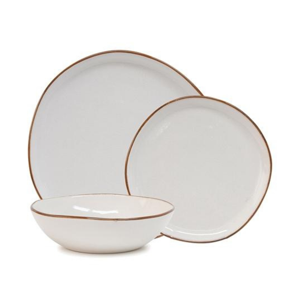 Inviting calm to every dining occasion is this twelve-piece SERIES dinner set in White by Salt&amp;Pepper. Includes 4 x dinner plates, 4 x side plates and 4 x bowls.Inviting calm to every dining occasion is this twelve-piece SERIES dinner set in White by Salt&amp;Pepper. Includes 4 x dinner plates, 4 x side plates and 4 x bowls.